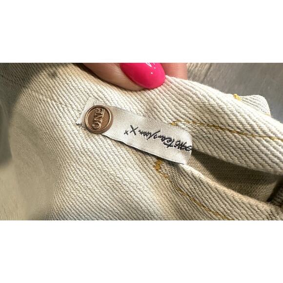 OneTeaspoon BRANDO 2020 MINI HIGH WAIST DENIM SKIRT WHITE - Picture 8 of 9